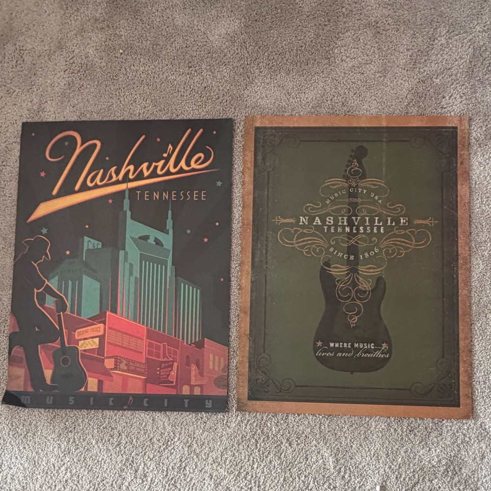 2 Nashville posters- FULL POSTER SIZE!